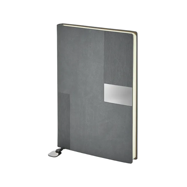 2449 15 x 21 Termo Deri Defter Gri