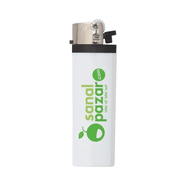 YMN-218 I-Lighter Taşlı Siboplu Çakmak Beyaz