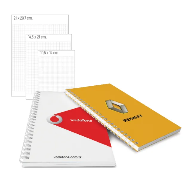 BK-03-1014 Yandan Spiralli Karton Defter Yandan Spiralli