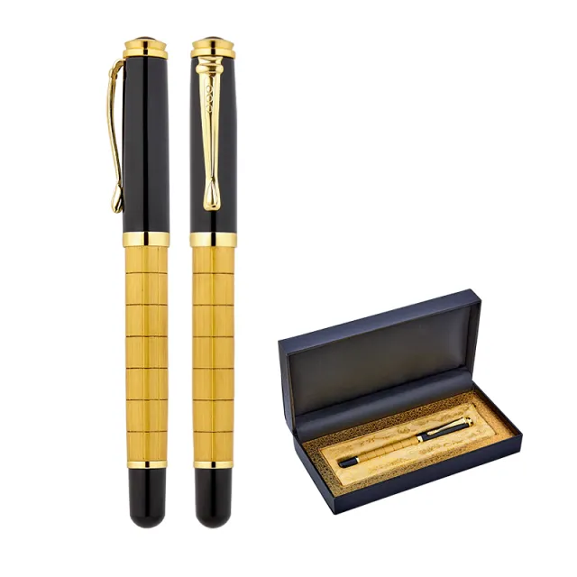 1214-KR Metal Roller Kalem Seti Gold