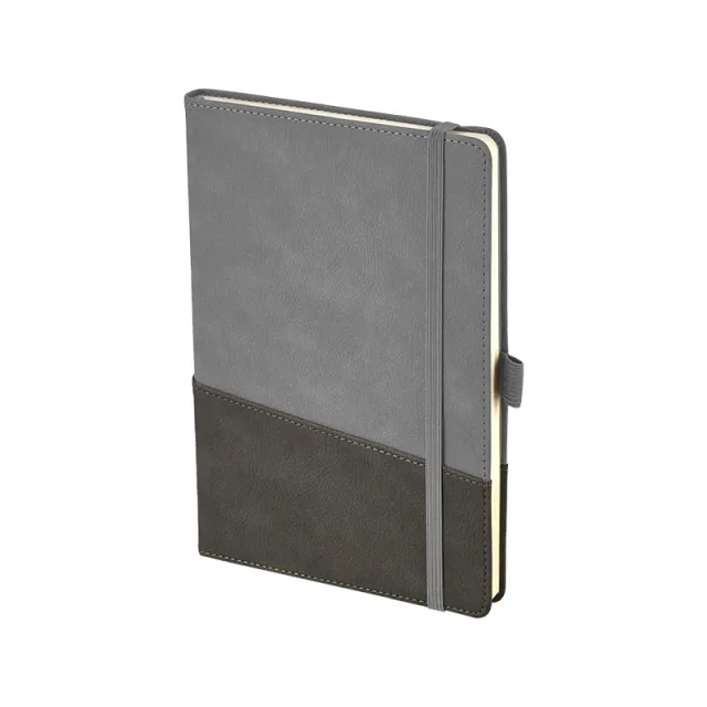 2427 15 x 21 Yumuşak Kapak Termo Deri Defter Gri