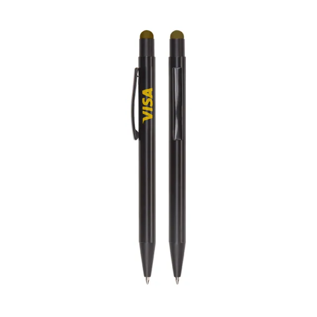 525 Metal Tükenmez Touchpen Kalem Gold