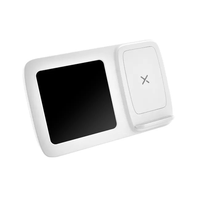 4230 Wireless Şarj Cihazı & Dijital Saat Beyaz