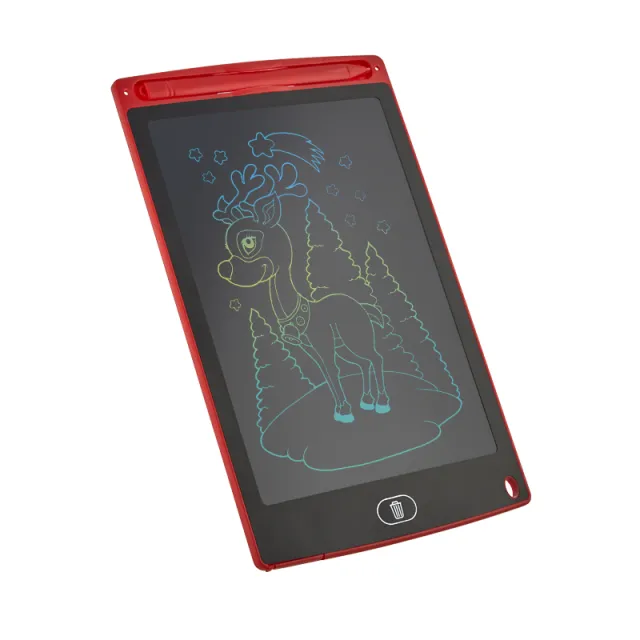 24172 LCD Kalemli Çok Renkli Dijital Çizim & Yazı Tahtası Kırmızı