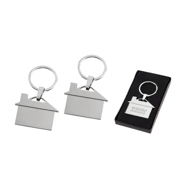 2216 Çift Taraflı Metal Anahtarlık Krom