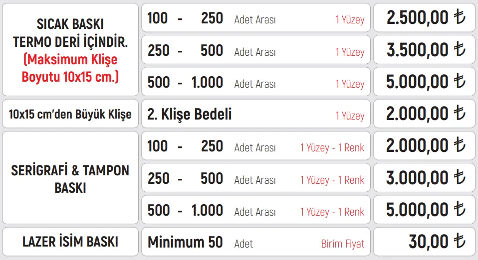 Not Defterleri Baskı fiyatları — 2428 15 x 21 Termo Deri Bambu Defter